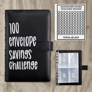 100 envelope saving challenge book